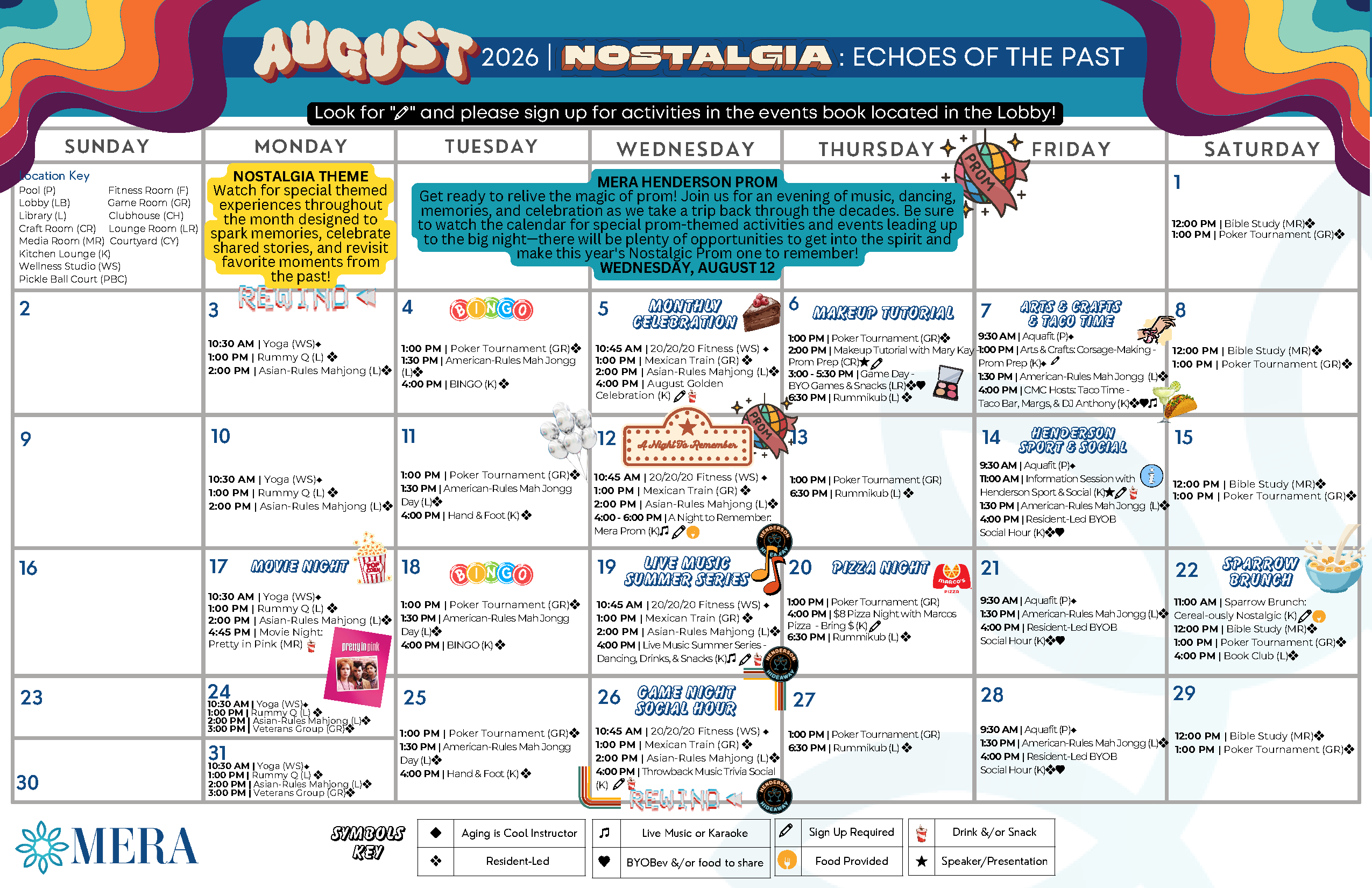 August Event Calendar August Event Calendar
